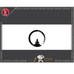 SKY-kendo 剣禅·仏影 Digital Printing100% Cotton Kendo Headband Tenugui