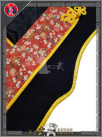 SKY-kendo 紅桜 red cherry blossom black woolen 陣羽織 Samurai Surcoat Exquisite Craft, Semi‑Handmade - 图片 4