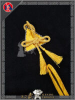 SKY-kendo 紅桜 red cherry blossom black woolen 陣羽織 Samurai Surcoat Exquisite Craft, Semi‑Handmade - 图片 2