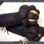 SKY-kendo Naginata   Martial Arts Kote Cow Skin Japanese Naginata こぶどう古武道
